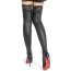 Панчохи Star Night PU Leather Thigh High Stockings, чорні - Фото №3