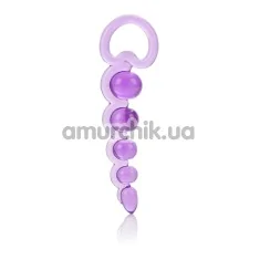 Анальная цепочка Basic Essentials Beaded Probe фиолетовая - Фото №1