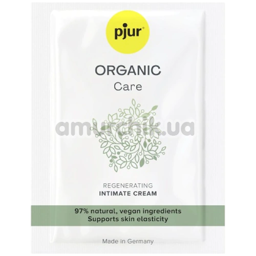 Регенерирующий крем для ухода за вульвой Pjur Organic Care, 2 мл