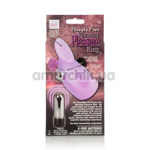 Віброкільце Hands And Penis Free Vibrating Pleasure Ring, фіолетове