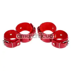 Фиксаторы для рук и ног sLash Fixation Me Ankle Smooth, красные - Фото №1