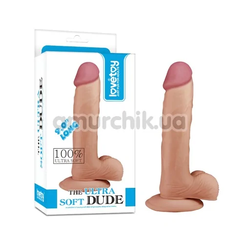 Фаллоимитатор Lovetoy The Ultra Soft Dude 9, телесный