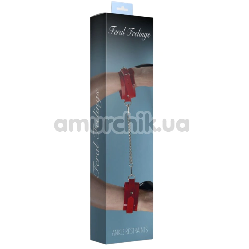 Фиксаторы для ног Feral Feelings Ankle Restraints Laquer, красные
