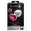 Анальная пробка с розовым кристаллом Ouch! Heart Metal Butt Plug Large, серебряная - Фото №6