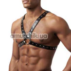 Портупея мужская Art of Sex Spartacus Faux Leather, черная - Фото №1