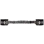 Фиксаторы для рук Ouch! Adjustable Leather Handcuffs With Straps, черные - Фото №1