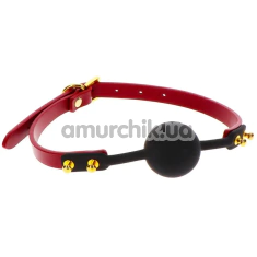 Кляп Taboom Bondage in Luxury Silicone Ball Gag, червоний - Фото №1