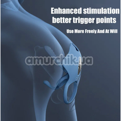 Виброкольцо для члена BeYourLover Barzillai, синее