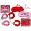 Набор: маска на глаза Eye Mask The Bitch Is Sleeping + наручники Bitch Wild, розово-черный - Фото №2