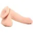 Фалоімітатор King Cock Plus Dual Density With Balls, 30.5 см тілесний - Фото №8
