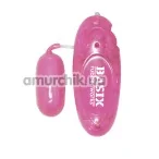 Виброяйцо Basix Rubber Works Jelly Egg, розовое - Фото №1