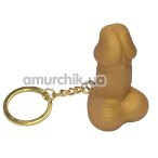Брелок у вигляді пеніса Diverty Sex Penis, золотий - Фото №1