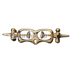 Фіксатор для рук Upko Finger Bound Play Collection Metal Thumb Cuffs, золотий - Фото №1