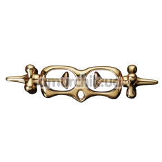Фіксатор для рук Upko Finger Bound Play Collection Metal Thumb Cuffs, золотий - Фото №1