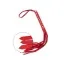Плеть S&M Fancy Leather Flogger 131, красная - Фото №3