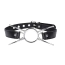 Кляп-кільце DS Fetish Spider Faux Leather, чорний - Фото №2