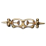 Фіксатор для рук Upko Finger Bound Play Collection Metal Thumb Cuffs, золотий - Фото №1