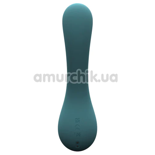 Вібратор для точки G з пульсацією Party Color Toys Tiki, бірюзовий
