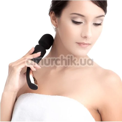 Универсальный массажер Lelo Smart Wand Large Black (Лело Смарт Ванд), большой черный