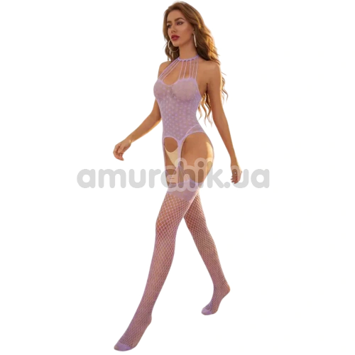 Комбінезон Star Night Tender Lace Bodystocking, бузковий