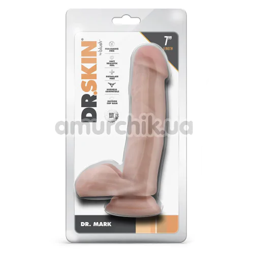 Фаллоимитатор Dr. Skin Dr. Mark 7, телесный
