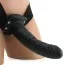 Полый страпон с вибрацией 8 Inch Vibrating Hollow Strap-On, чёрный - Фото №4