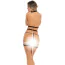 Комплект Rassel Tassle 2pc Harness Set, черный: портупея + трусики-стринги - Фото №2