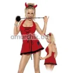 Костюм чертенка Roxana Sexy Devil Costume: платье + рожки + стек - Фото №1