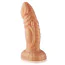 Фаллоимитатор-насадка Hismith Slightly Curved Silicone Dildo Monster Series 8.2, золотой - Фото №2