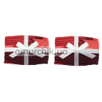 Прикраси для сосків у вигляді подарунків Lovetoy Nipple Pastie Christmas Sequin Square, червоні - Фото №1