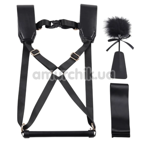 Бондажный набор Lockink Yeahwow Doggy Style Saddle Set, черный