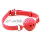 Кляп DS Fetish Mouth Silicone Ball Gag M, красный - Фото №1
