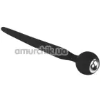 Уретральная вставка Penis Plug Jewellery Pin 100% Silicone, черная - Фото №1