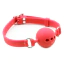 Кляп DS Fetish Mouth Silicone Ball Gag M, красный - Фото №1