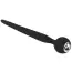 Уретральна вставка Penis Plug Jewellery Pin 100% Silicone, чорна - Фото №1