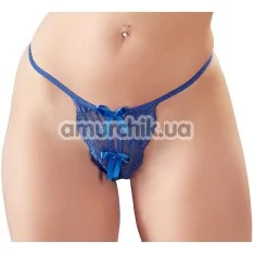 Трусики-стринги Mandy Mystery String Ouvert 2321882, синие - Фото №1