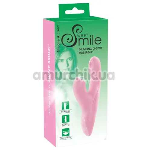 Пульсатор Sweet Smile Thumping G-Spot Massager, розовый
