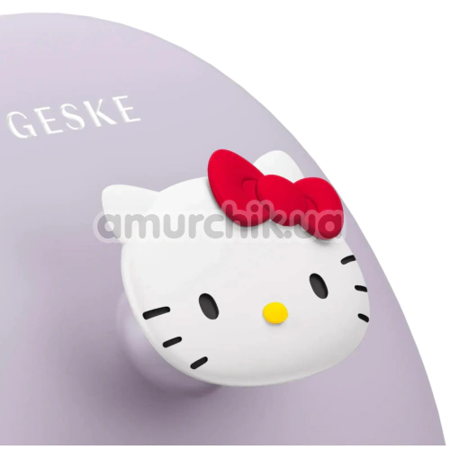 Щітка для обличчя з тримачем Geske Facial Brush 3 in 1 - Hello Kitty, бузкова