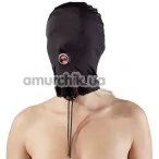 Маска Fetish Collection Hood Mouth Mask, чорна - Фото №1