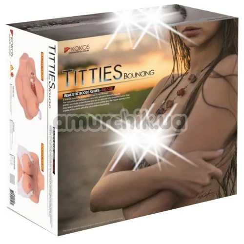 Мастурбатор Kokos Titties Bouncing D, тілесний