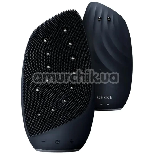 Щетка для лица Geske Sonic Thermo Facial Brush & Face-Lifter 8 in 1, черная