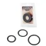 Набор эрекционных колец Cock&Ball Rings Rubber Set, черный - Фото №2