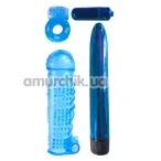 Набор из 4 игрушек Classix Ultimate Pleasure Couples Kit, голубой - Фото №1