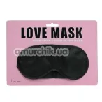 Маска на очі Love Mask, чорна - Фото №1