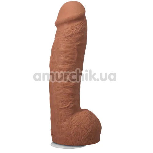 Фалоімітатор Doc Johnson The Realistic Cock Hung 12, світло-коричневий - Фото №1