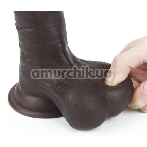 Фаллоимитатор LoveToy Sliding-Skin Dong 7.8, коричневый