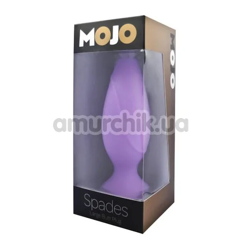Анальна пробка Mojo Spades Large Butt Plug, фіолетова