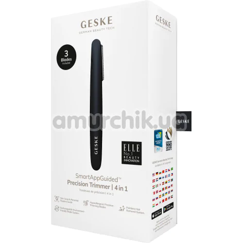 Триммер Geske Precision Trimmer 4 in 1, черный