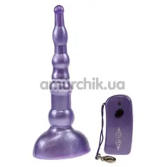 Анальная пробка с вибрацией Wireless Remote Beaded Prober, фиолетовая - Фото №1