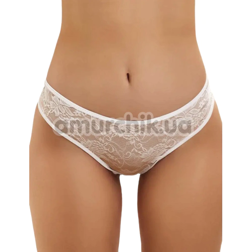 Трусики Star Night Crotchless Knickers, білі - Фото №1